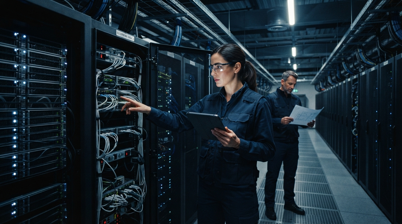 Editorial illustration for AI and Cloud Are Fueling a Data Center Boom — Here's Where the Supply Chain Opportunities and Bottlenecks Sit